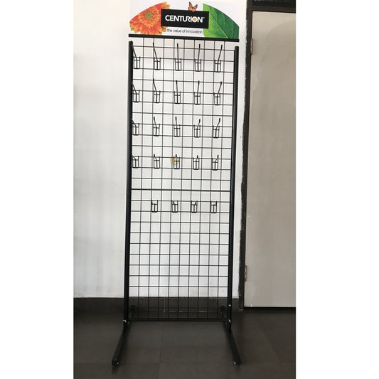 standing grid wall with hooks