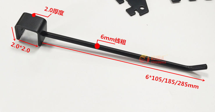 EGBXX02 Gancho simple de alambre de 6 mm para riel de 20 mm