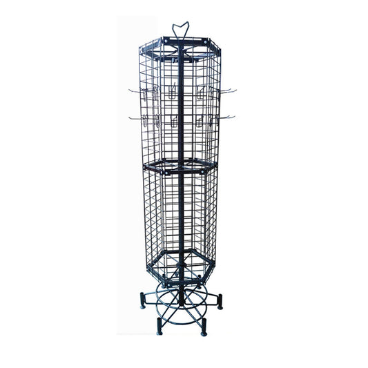 6 sided rotating display gridwall stand EGDS119