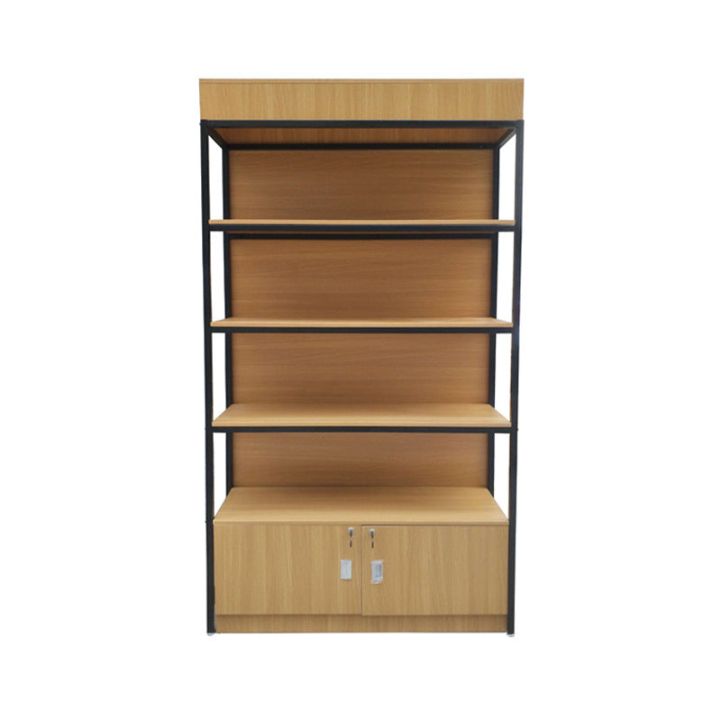 cosmetics wood and steel display shelf EGDS216