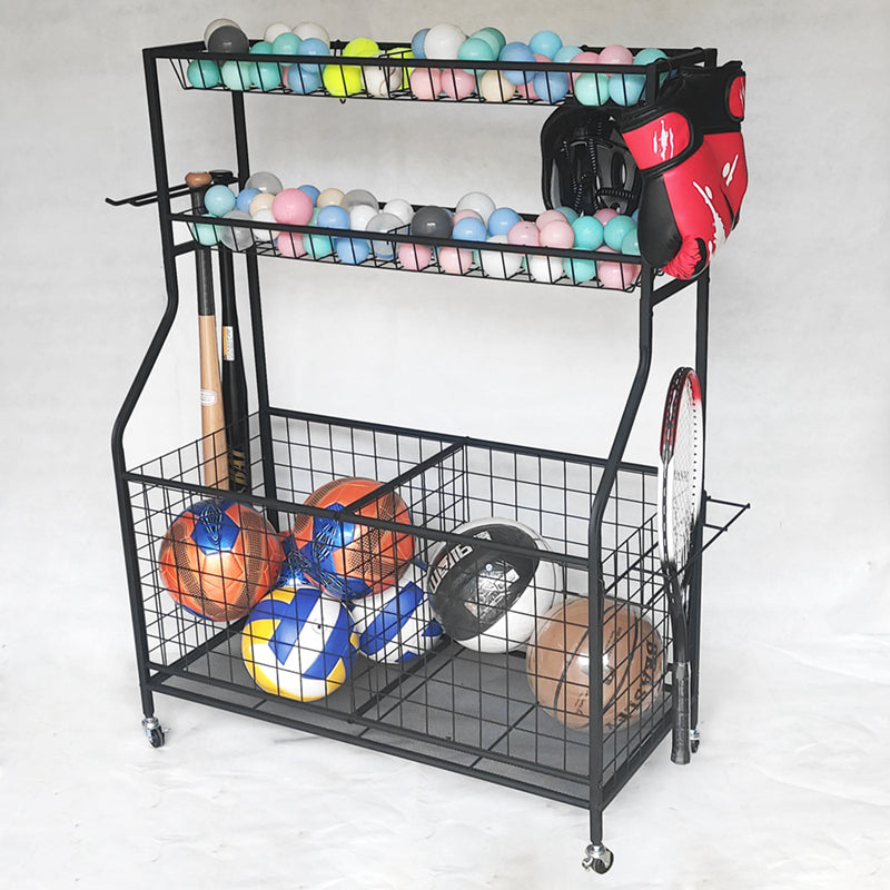 football basketball volleyball tennis storage shelf