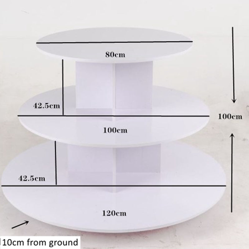 island wooden  round display stand EGDS79