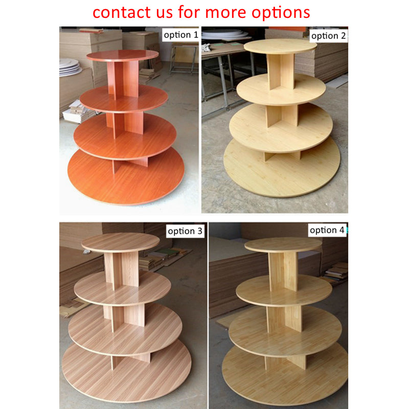 island wooden  round display stand EGDS79