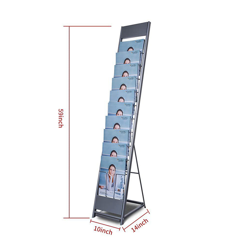 magazines newspapers leaflets display stand