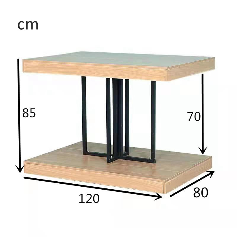 island wooden  & steel display stand EGDS91