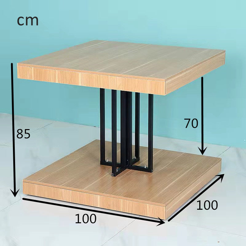 island wooden  & steel display stand EGDS91