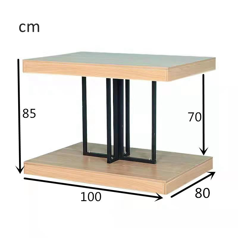 island wooden  & steel display stand EGDS91