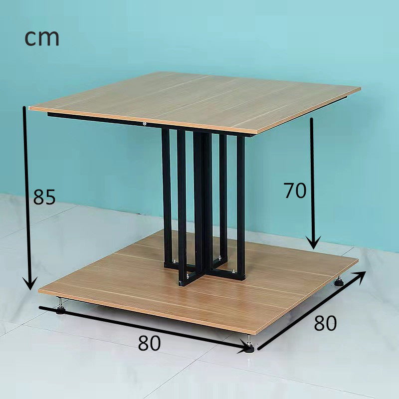 island wooden  & steel display stand EGDS91