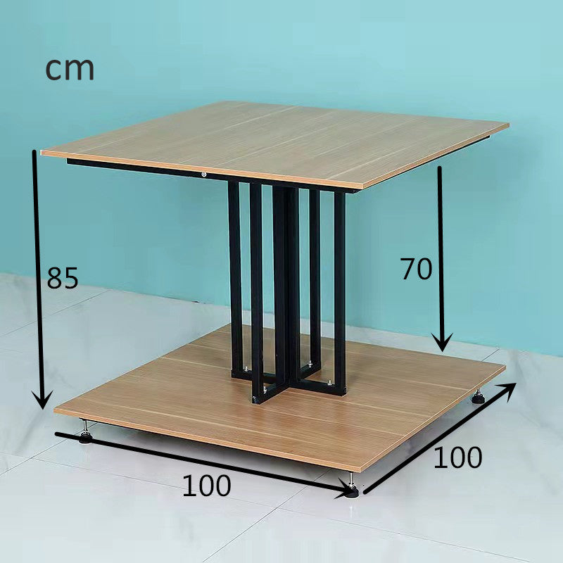 island wooden  & steel display stand EGDS91