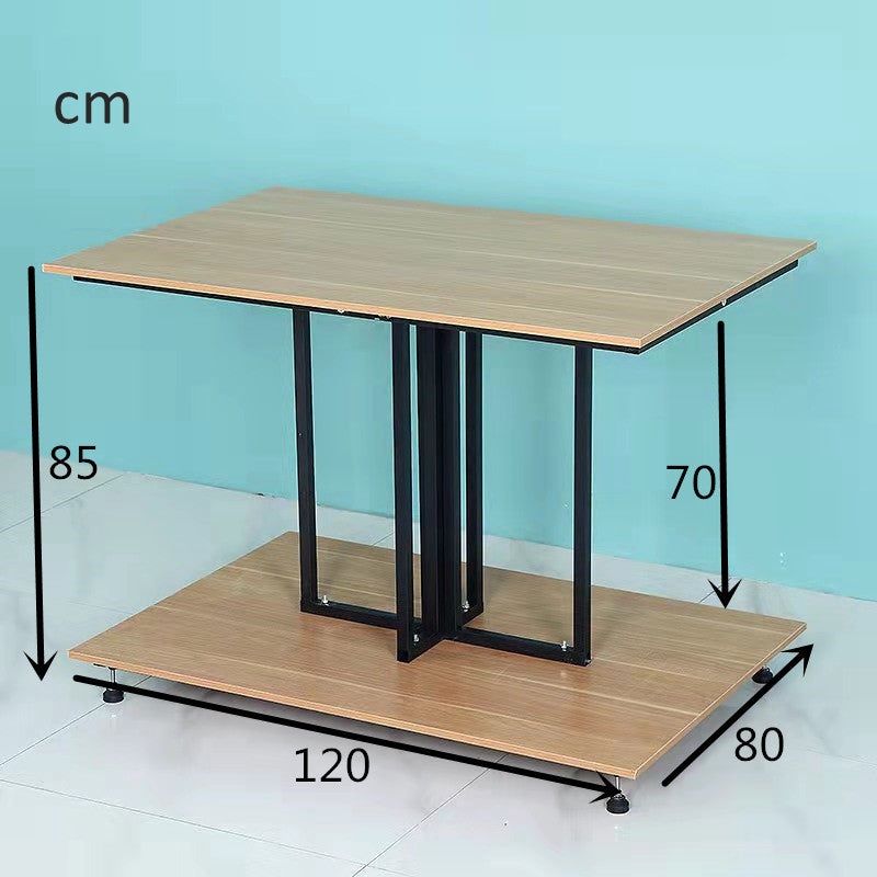 island wooden  & steel display stand EGDS91