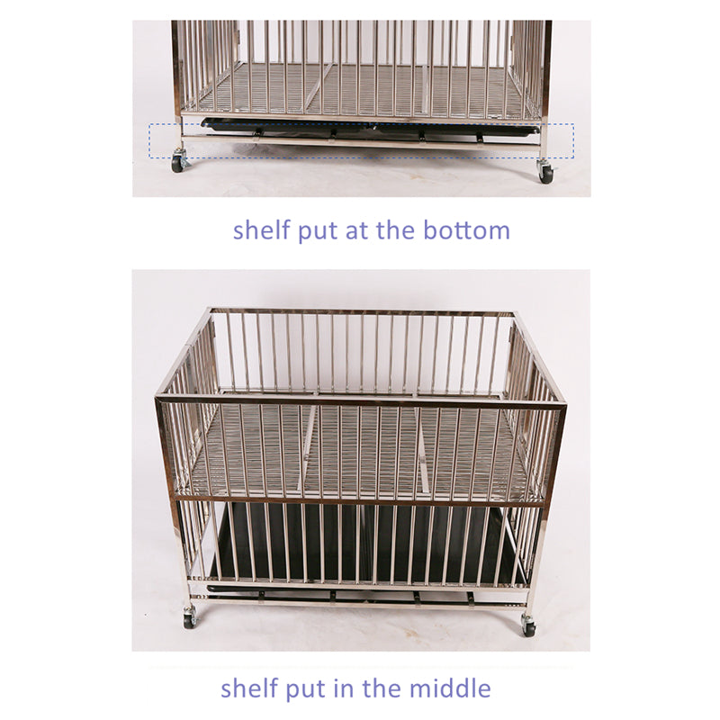 stainless steel foldable dog cage EGP02