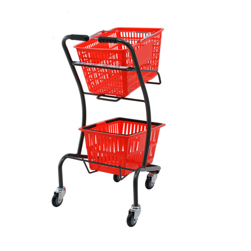 2 tier shopping trolley EGTR03