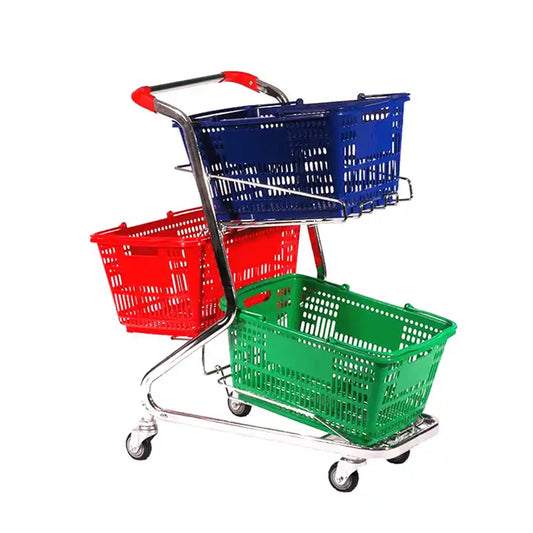 3 baskets shopping trolley EGTR04