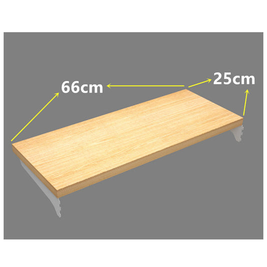 660*250mm wood shelf with brackets EGWS19